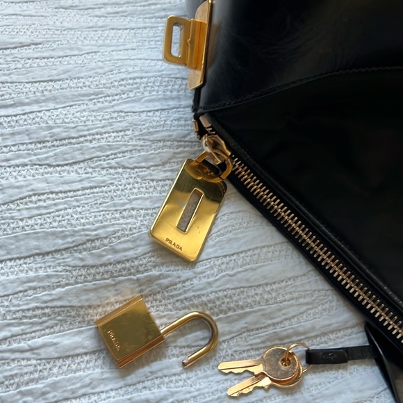 Prada Tessuto Nylon & Leather Top Handle Bag - Picture 14 of 15